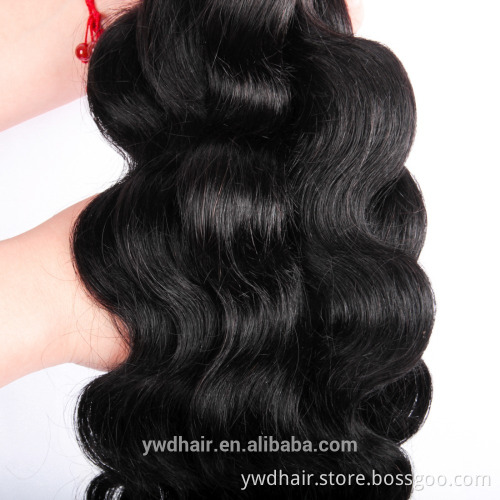 Peruvian Virgin Hair Body Wave Human Hair Weave Peruvian Body Wave 3PCS Natural Black Remy Virgin Peruvian Hair Weave Bundles